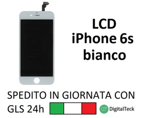 LCD DISPLAY PER APPLE IPHONE 6S BIANCO ORIGINALE TIANMA TOUCH SCREEN FRAME - Bild 1 von 4