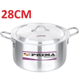 28cm Schwerlast Aluminium Kochtopf mit Deckel Auflaufform Kochtopf Suppentopf - Bild 1 von 4