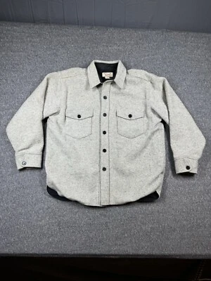 Vintage Woolrich Shirt Jacket Mens Large Windstopper Gore Shacket Wool USA - Image 1 of 4