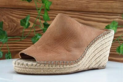 Sandalias de mujer BCBGeneration talla 7,5 M de cuero marrón deslizable Foto 1 de 4