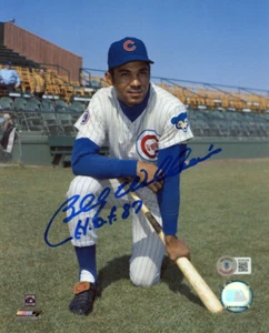 BILLY WILLIAMS SIGNED AUTOGRAPHED 8x10 PHOTO + HOF 87 CHICAGO CUBS BECKETT BAS - Picture 1 of 2