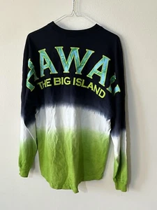 Spirit Jersey Big Island Hawaii Sz XS Oversized Shirt Green Black White EUC - Picture 1 of 4
