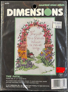 5x Xstitch Kit  The Path/Sisters/A Day Hemmed/Wedding/Sisters by Heart-SN9