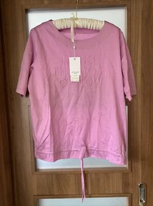 Gerry Weber Women's Casual Top 'Make The Most Of Now' Size UK 14 BNWT - Picture 1 of 7