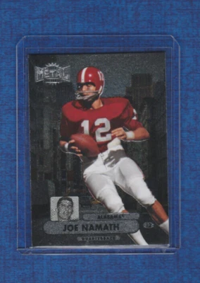 2013 Fleer Retro Metal Universe # M-8 Joe Namath - Image 1 of 2