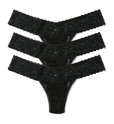 Tanga Hanky Panky de tiro bajo de encaje exclusivo (49113PK) Foto 1 de 4