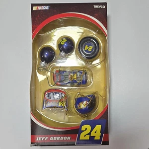 Nascar Jeff Gordon #24 Dupont Collectible Mini Christmas Ornament Trevco 6 pc. - Picture 1 of 3