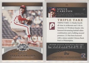 2010 Topps Triple Threads Sepia /525 Steve Carlton #35 HOF