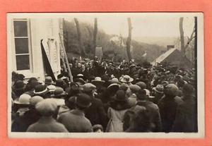 Unidentified  Unveiling War Memorial Plaque ? RP pc unused  RKS BKS ?  AJ240 - Picture 1 of 2