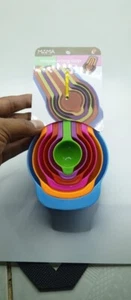 6pcs Measure Measuring Cups and Measuring Spoons Set - Multicolor - NEW - Picture 1 of 5
