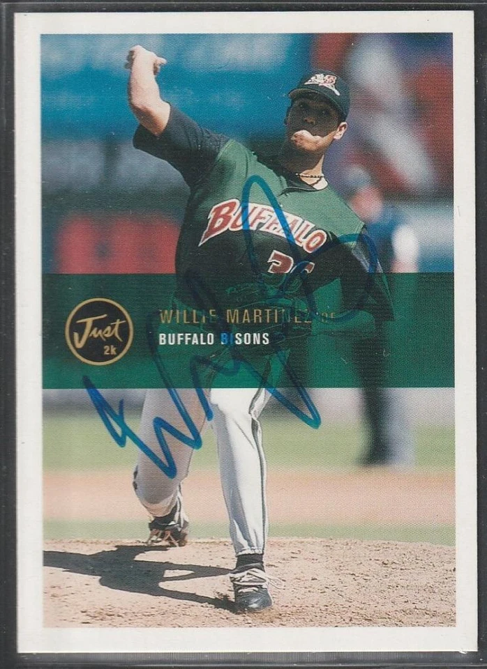 364, Original Autograph, Willie Martinez; Buffalo Bisons, 2000 Just 2K #56 - Image 1 of 2
