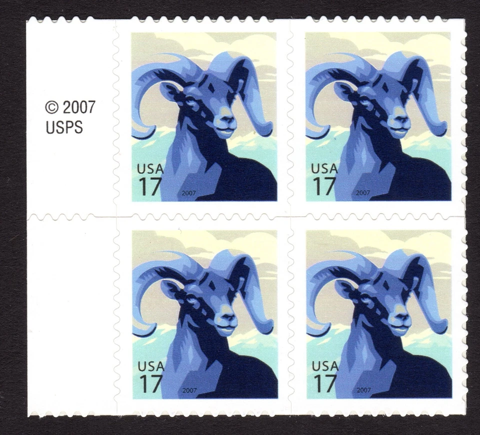 Scott #4138 Bighorn Sheep Block of 4 Stamps - MNH - Image 1 of 1