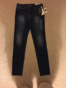 NWT GAP KIDS GIRL SUPER SKINNY HIGH STRETCH DENIM JEANS ADJUSTABLE WAIST 7 - Picture 1 of 6