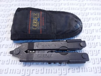 NTSA (BLACK) GERBER MP600 USA MULTI-PLIERS U.S.A. NEEDLENOSE w/CARBIDE w/SHEATH - Image 1 of 4