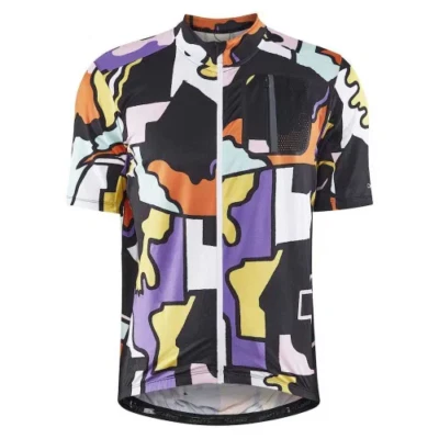 $60 Craft Мужская ADV велосипед внедорожник SS Джерси - мульти/жвачка - маленький - новый с ярлыками - Изображение 1 из 4