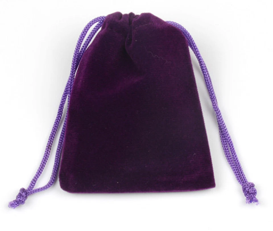 PACK DE 10 BOLSAS DE TERCIOPELO 4" X 3.5" favor de fiesta boda regalo joyería bolsa con cordón  Foto 1 de 4