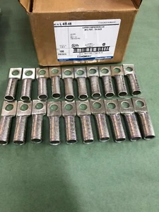 THOMAS & BETTS L4/0-48 COPPER COMPRESSION LUGS (SET OF 20) 1/2" HOLE NEW - Picture 1 of 3