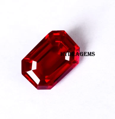 Emerald Cut AAA+ Quality Ruby For Making Engagement Ring 16-18 CT Blood Red Ruby - Image 1 of 4