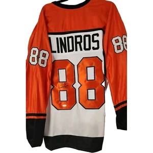 Eric Lindros Autographed CUSTOM Jersey Philadelphia Flyers Colors - Picture 1 of 6