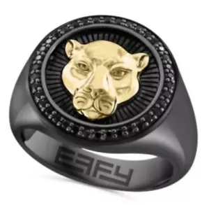 NEU! Effy HERREN STERLINGSILBER PANTHER RING/GRÖSSE 10/UVP $ 495 - Bild 1 von 4