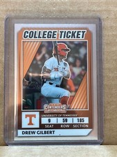 DREW GILBERT 2022 PANINI ELITE EXTRA EDITION COLLEGE TICKET #CTO-20