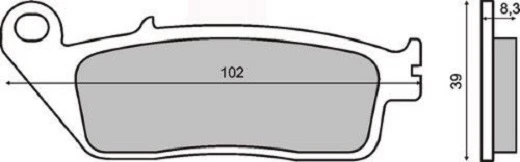 Front Brake Pads Honda CB 250 Night Hawk 1994 1995 1996 RMS 225100870 - Image 1 of 1