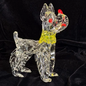 Statuina Vintage Vetro Arte Murano Scottish Terrier Cane Ferro & Lazzarini Italia 8” - Foto 1 di 20