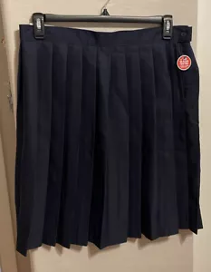 French Toast School Uniform Skirt Navy Pleated 34” Waist 24” Length Size 20  - Picture 1 of 4