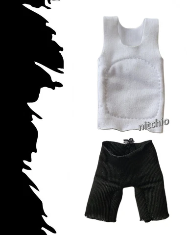 Mezco One:12 Leatherface - BELLY-FAT TANK TOP & UNDERWEAR 1/12 Scale Soft Goods Cover