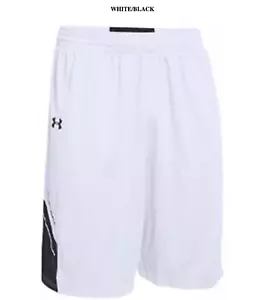 Under Armour Mens  Crunch Time Basketball Shorts 10"inseam Black/White Navy/whit - Picture 1 of 4