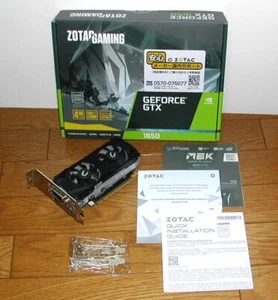 ZOTAC GeForce GTX 1650 LP 4GB GDDR6 Low Profile GPU HDMI DP DVI Tested! - Picture 1 of 7