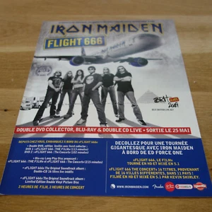 IRON MAIDEN - FLIGHT!!!666!!!!!!!!!FRENCH PRESS ADVERT - Imagen 1 de 1