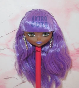 New Barbie Extra Minis 7 Doll Head AA Purple Hair for Replacement Parts Repair - Picture 1 of 2