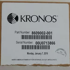 Kronos 8609002-001 Power Supply for Kronos InTouch Standard - Picture 1 of 4