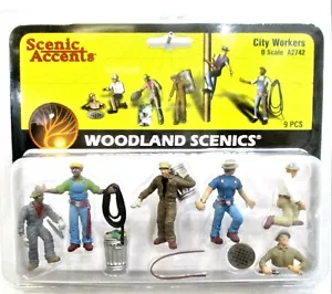 O Scale Woodland Scenics A2742 Scenic Accents City Workers (9) pcs - Bild 1 von 1