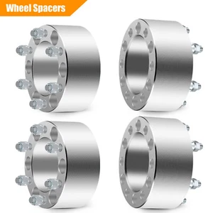 MIROZO 4PCS 3" 6X5.5 12X1.5 6 Lugs Wheel Spacers For Toyota 4Runner Land Cruiser - Picture 1 of 11
