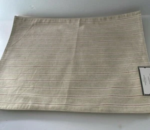 Set Of 4 Threshold Placemats Linen & Cotton NWT Lined - Picture 1 of 4