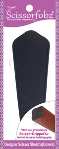 Funda de funda de tijeras de diseñador SCISSORFOBZ única grande texturizada NEGRA - Imagen 1 de 5