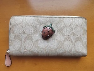 Coach Strawberry Long Wallet - Picture 1 of 4