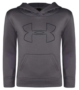 Under Armour Youth Boys Pullover Fleece Hoodie Graphite/Black - Picture 1 of 1