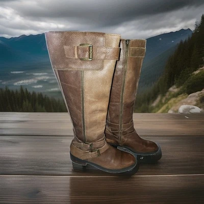 Enzo Angiolini Ladies Brown Knee High Boots - Size 9M - Image 1 of 4