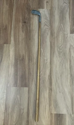 Antique Thos E Wilson & Co. Bob Macdonald Mashie Iron Hickory Shaft 38” - Image 1 of 4