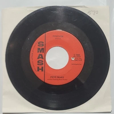 Pete Drake ~ Forever/ Midnight In Amarilla ~ Smash 45 RPM Record Foto 1 de 4