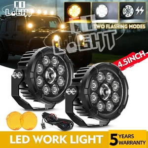 Colight 2pcs 4.5inch LED Work Light Amber White Spot Pods Offroad Driving Lights - Picture 1 of 12