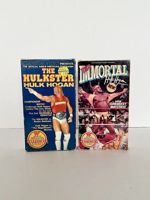 Hulk Hogan VHS Lot WWF The Immortal Tape 1992 & The Hulkster 1985 Wrestling WWE - Image 1 of 4