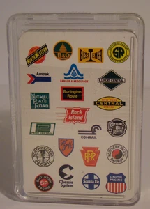 Spielkarten mit Eisenbahnlogos unbenutzt in Plastikhülle Made in Hong Kong - Bild 1 von 6