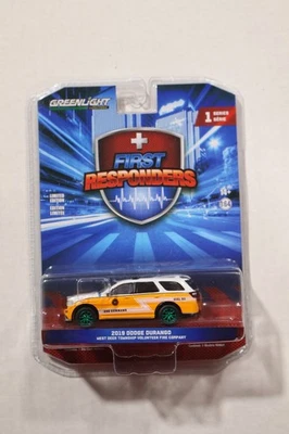GREENLIGHT FIRST RESPONDERS R1 2019 Dodge Durango White and Orange CHASE - Image 1 of 2