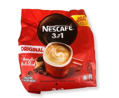 Nescafe 3 in 1 Instant Coffee Sticks Original - Image 1 of 3