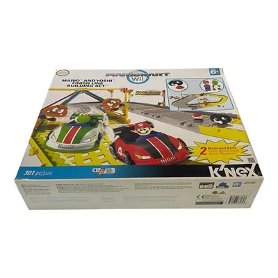 Mario Kart Wii K'NEX Mario Yoshi Finish Line Building Set 301pcs Motorized Cars - Image 1 of 4