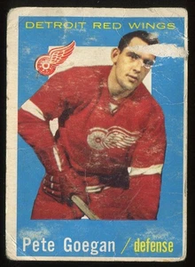 1959-60 Topps #4 Pete Goegan Detroit Red Wings - Picture 1 of 2
